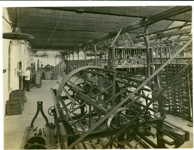 Warping Room, Long Meadow Mill, 1923 by English Photographer
